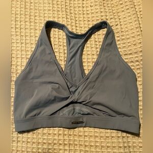 Gymshark Whitney Simmons blue razor back bra size medium